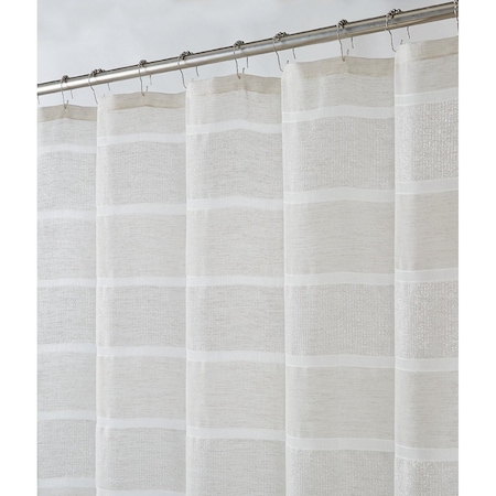 Homeroots Lurex Stripe Shower Curtain 484071