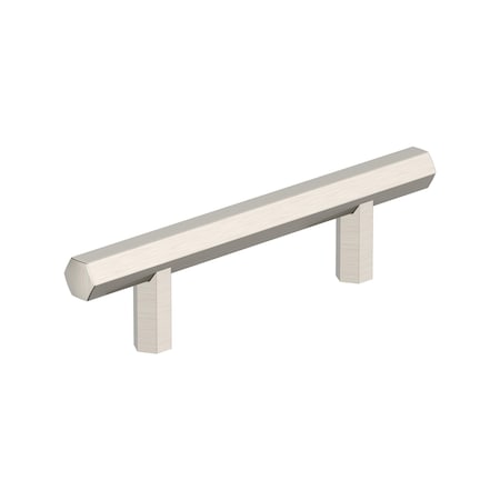 Amerock Caliber 3 inch 76mm Center-to-Center Satin Nickel Cabinet Pull BP37365G10