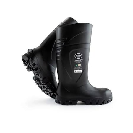 Bekina StepliteX SolidGrip PU Boot, Composite Toecap, Black/Black, Size 12 XAN9P/8080AP536-12