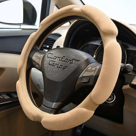 Dash Designs Comfort Grips Multi Grip 14.5in - 15.5in Steering Wheel Cover - Tan 3352TN