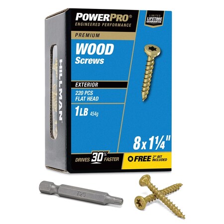 Hillman Deck Screw Pp #8X1-1/4" 48594