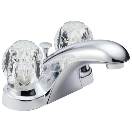 Delta Foundations Two Handle Centerset Bathroom Faucet In Chrome B2512LF