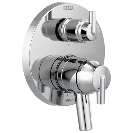 Delta Trinsic Contemporary Two Handle Monitor 17 Series Valve Trim with 6-Setting Integrated Diverter T27959