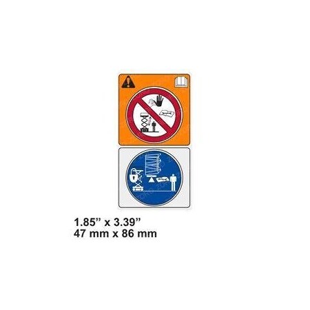 Skyjack REPLACEMENT DECAL, DEPLOY MAINTENANCE BAR 172904