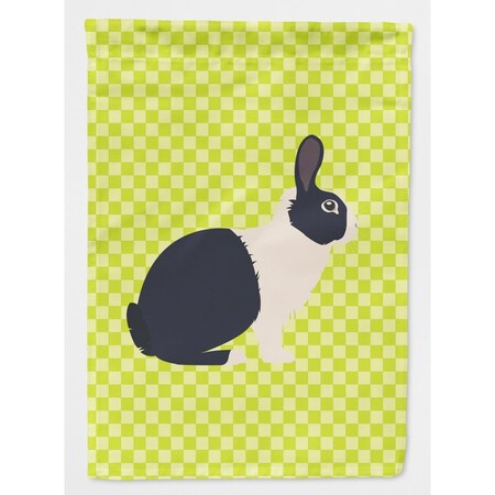 Carolines Treasures Dutch Rabbit Green Flag Canvas House BB7784CHF