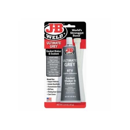 J-B Weld Ultimate Grey Gasket Maker & Sealant , 3 oz Tube Skin Packed 803-32327