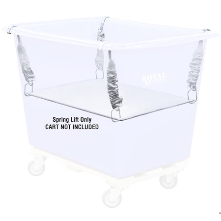 Royal Basket Trucks Cube Truck Spring Lift Kit, White G14-WWX-PSN
