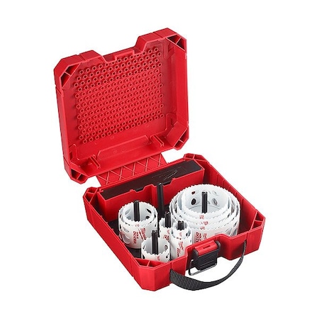 Milwaukee Tool Hole Saw Kit, 13pcs, Sizes:0.875"-4.5" 49-22-4037