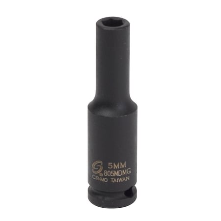 Sunex 1/4 in Dr 5Mm Deep Magnetic Impact Socket 805MDMG