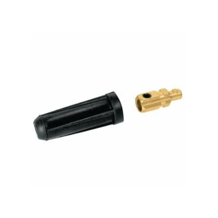 Best Welds Dinse Style Cable Plug and Socket, Male, Ball Point Connection, 2/0 AWG to 1/0 AWG Cable, 2PK 900-SK-70