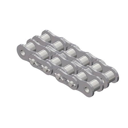 Senqcia Hi-Max Cottered Standard Roller chain, 10 ft OAL, 3/4 P, 0.469 Dia x 1/2 in W Roller 60-2HMCB