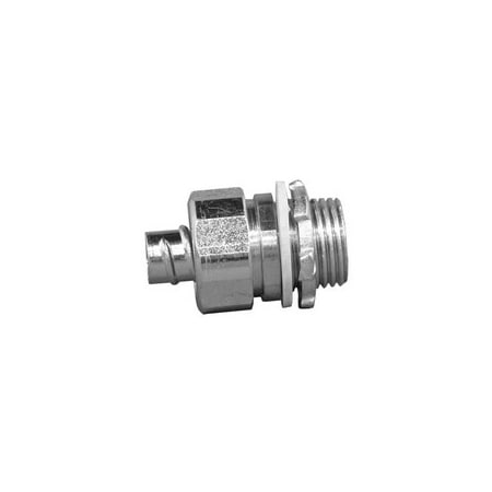 O-Z/Gedney 1-1/4 in Insulated Liquidtight Connector, Steel 4QS-125