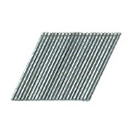 Pro-Fit Collated Finishing Nail, 2-1/2 in L, 15 ga, Electro Galvanized, Brad Head, 25 Degrees 635154