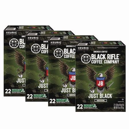 Black Rifle Coffee Co Just Black Coffee K-Cups, 88PK 5000384042