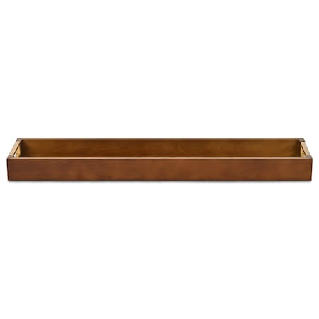 Homeroots 24in Brown Solid Wood Handmade Vanity Tray With Handles 713540