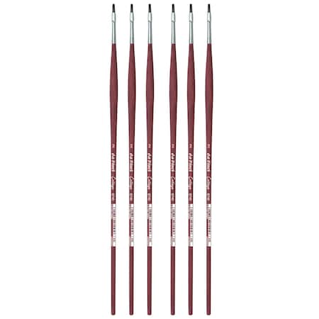 Da Vinci COLLEGE Student Brush, Synthetic, Acrylic & Oil, Flat, Series 8740, Size 2, 6PK VA-8740_2