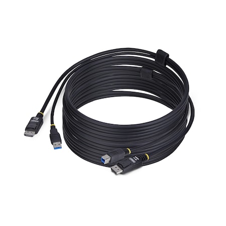 Startech.Com 10FT (3M) DISPLAYPORT AND USB 5GBPS KVM CABLE, 4K 60HZ, DP 1.2 AND USB COMBO CAB DU12210-KVM-CABLE