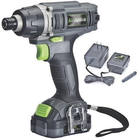Genesis Genesis GLID12B Impact Driver, 12 V Battery, 1/4 in Drive GLID12B