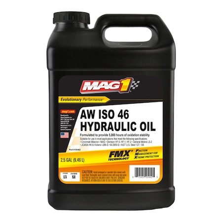 Mag 1 2.5 gal Jug, Hydraulic Oil, 46 ISO Viscosity, 20W SAE MAG00462