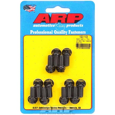 Arp 100-1103 6-Point Header Bolt Kit - 0.38 x 0.75 in. UHL, 12PK ARP100-1103