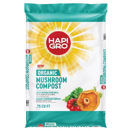 Hapi-Gro Organic Mushroom Garden/Lawn/Shrub Compost 0.75 cu ft 156000196
