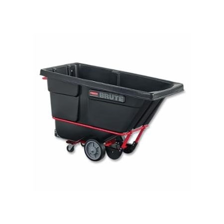 Rubbermaid Commercial Rotomolded Tilt Truck, 1/2 yd¬≥ Capacity Vol, 1400 lb Load Capacity, Black 640-FG130600BLA