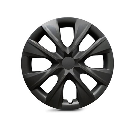 Altertrim 2014-2019 Toyota Corolla 15 in Hubcaps Wheel Rims Cover, Compatible With Steel Whls, (Blk Lacq), 4PK CHB-5117-BL-15