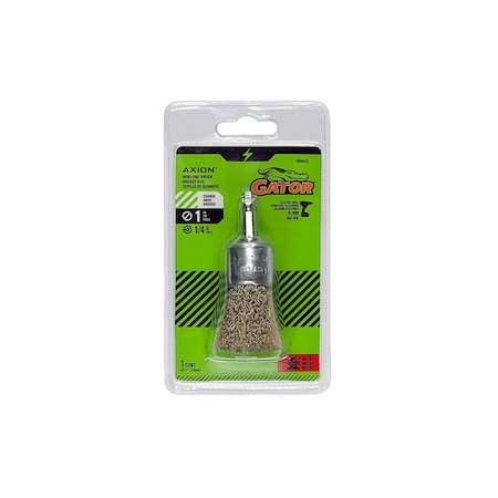 Gator Finishing 1 in. Crimped Wire End Brush, Coarse 389845