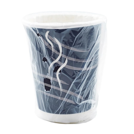 Rdi Double Wall Cup Generic Wrapped Black 12oz 500cs, 500PK CP-DBW12-BLK