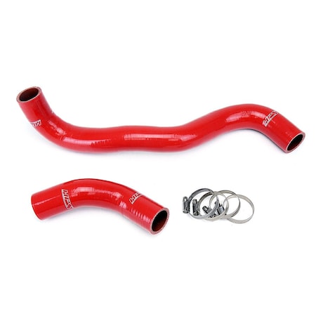 Hps Performance High Temp Reinforced Silicone Radiator Coolant Hose Kit, Red,  57-1267-RED
