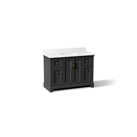Kohler Charlemont 48" bathroom vanity cabinet with sink and quartz top 29262-BD1-DWG