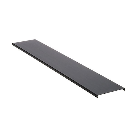 Panduit Flush Duct Cover, PVC, Black C4BL6