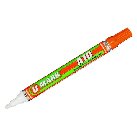 U-Mark SolidPaintMarker, 5-3/4inL, Orange, Paint 10107
