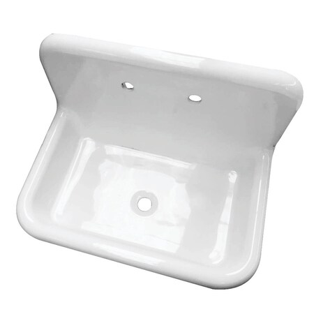 Bakebetter 30 x 20 Single Bowl Wall Mounted Sink, White BA3008891