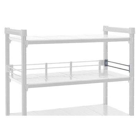 Cambro Shelf Rail Kit, 4 1/4 in H, Soft Gray CBR18E151