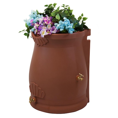 Good Ideas Rain Wizard Urn 50 Gallon Rain Barrel - Terra Cotta RWURN50-TC