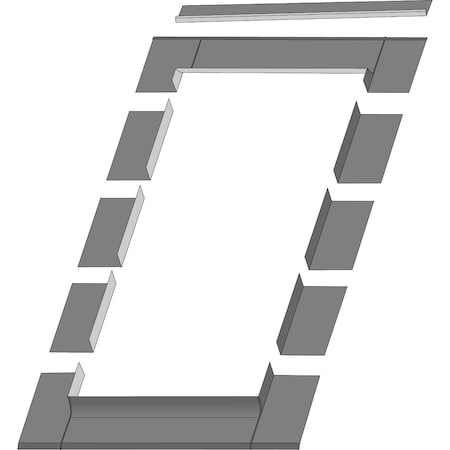 Factory 2 U Skylights Low-Profile Shingle Roof Flashing Kit for Egress Roof Window 22 1/4''x 37 1/3'', 22 1/4''x 45 1/4'' 805432