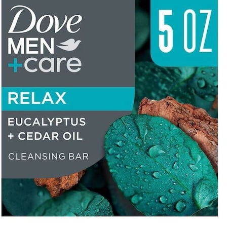 Dove Men+Care Relaxing Eucalyptus Plus Cedar Oil Cleansing Bar Soap, 5 Ounce, 72PK 62712583