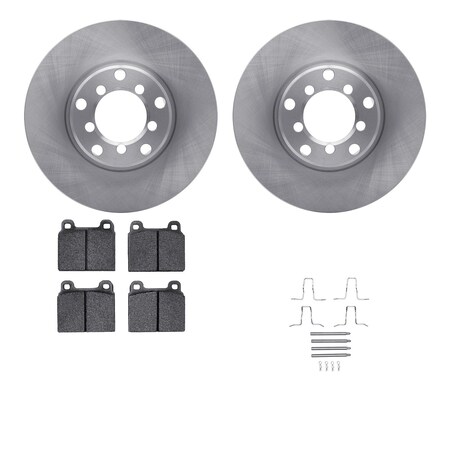 Dynamic Friction Co DFC Brake Rotor with 5000 Brake Pads and Hardware Kit 6512-63133