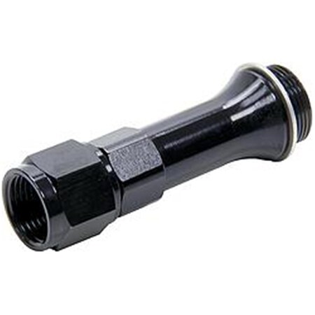 Powerhouse 0.87-20 in. to Female -8 AN Aluminum Carburetor Fitting with Washer for Holley, Black PO3626845