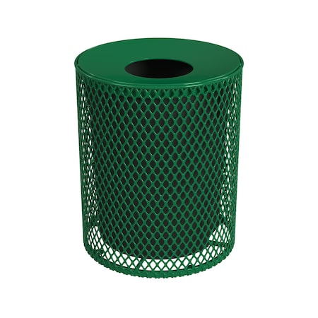 Leisure Craft Outdoor Receptacle, 32 Gal, Green 32EXPLNSML-GREEN