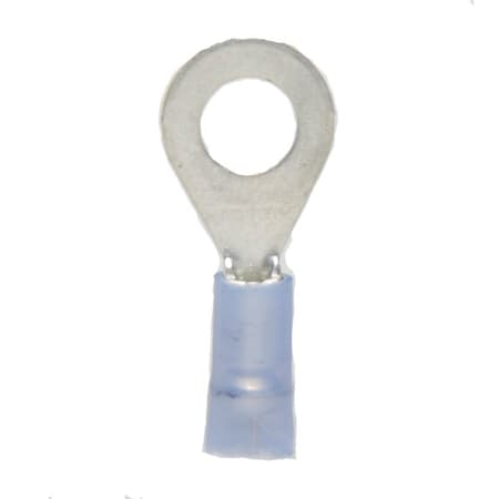 Hillsdale Terminal Ring Terminal, 1/4 in Stud Size, 14 AWG, 600 V, Nylon Insulated, 500 PK 30101