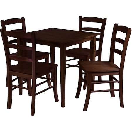 Winsome Groveland 5pc Square Dining Table with 4 chairs 94532