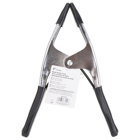 Vulcan Spring Clamp, 3 in Clamping, Steel, Silver, Chrome JL27529