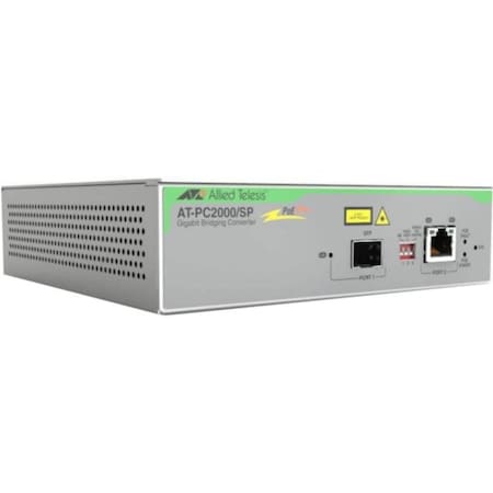 Allied Telesis TAA 1GB POE+ MEDIA CONVERTER, SFP BASED AT-PC2000/SP-960