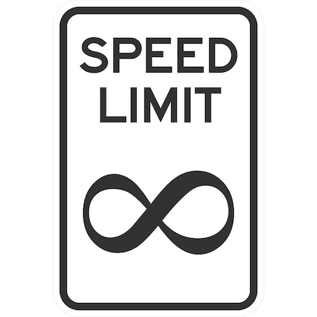 Lyle Speed Limit Infinity, 12x18, Engineer Grade, White G-3687-EG_12x18