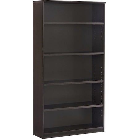 Mayline Medina Bookcase, 5 Shelf, Mocha MVB5LDC