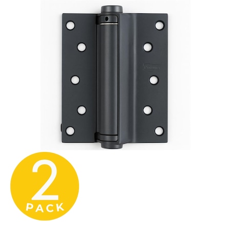 Trans Atlantic Co. 7 in.x7 in. Prime Coat Single Acting Barrel Spring Squared Radius Door Hinge Non-Removable Pin, 2PK DH-5500SA77-USP