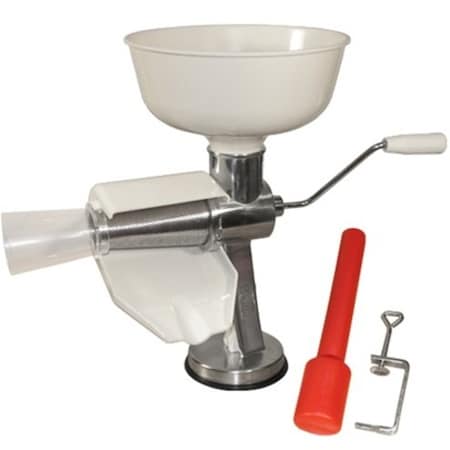 Weston 07-0801 Sauce Maker and Tomato Strainer, 1 gal Capacity, Stainless Steel, Red/White 07-0801