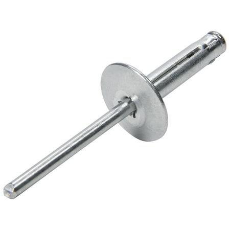 Powerhouse Large HD Rivet Flange Type Aluminum Mandrel, Silver, 250PK PO3620787